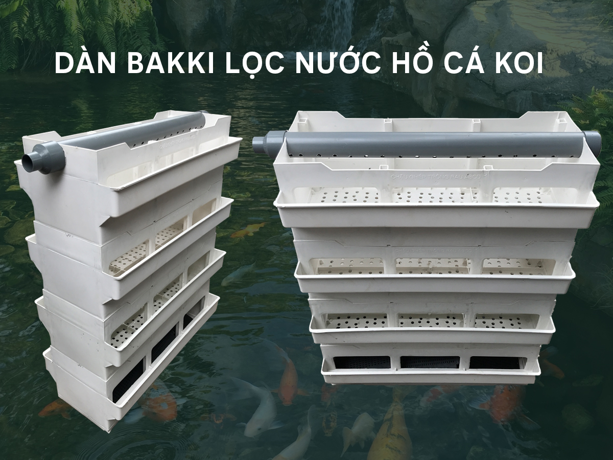 Dàn Bakki Nhựa, Bakki Lọc Dàn Mưa Hồ Cá Koi (1 tầng)