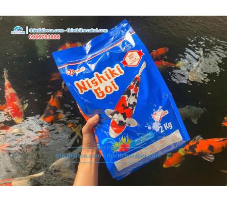 Thức ăn cá Koi tăng màu Nishiki Goi Size L túi 2kg