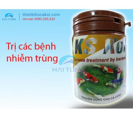 Thuốc chữa nhiễm khuẩn cá koi KS KOI 100gr